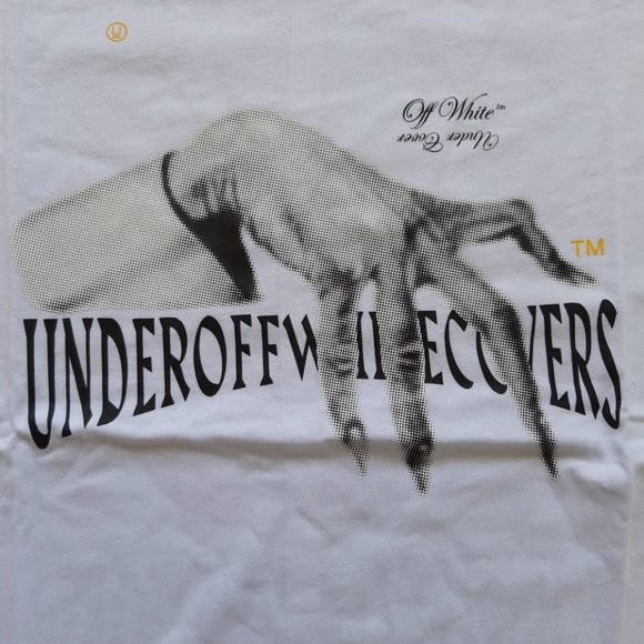 OFF WHITE UNDERCOVER HAND DART WHITE BASIC TEE - Picture 4 of 8